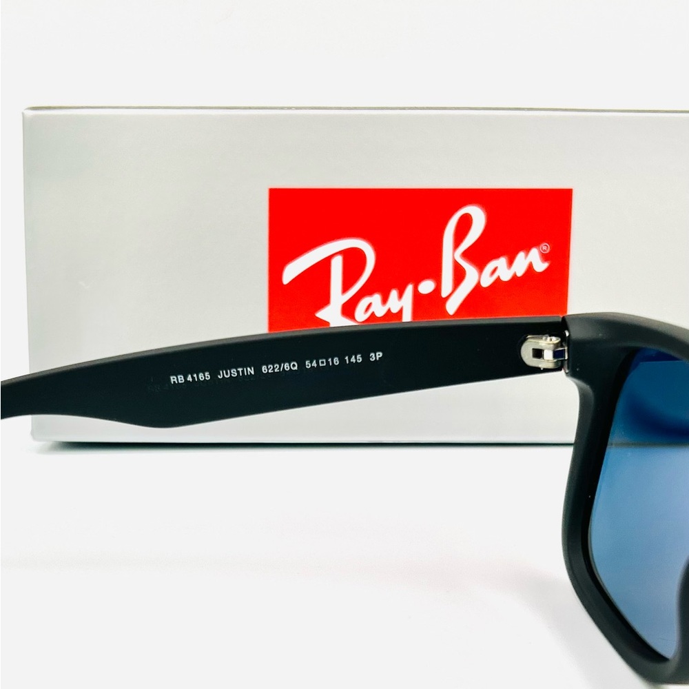 Ray-Ban Polarized Sunglasses Mens Justin RB4165 Flash Mirror Lens 54-16… - Picture 14 of 15